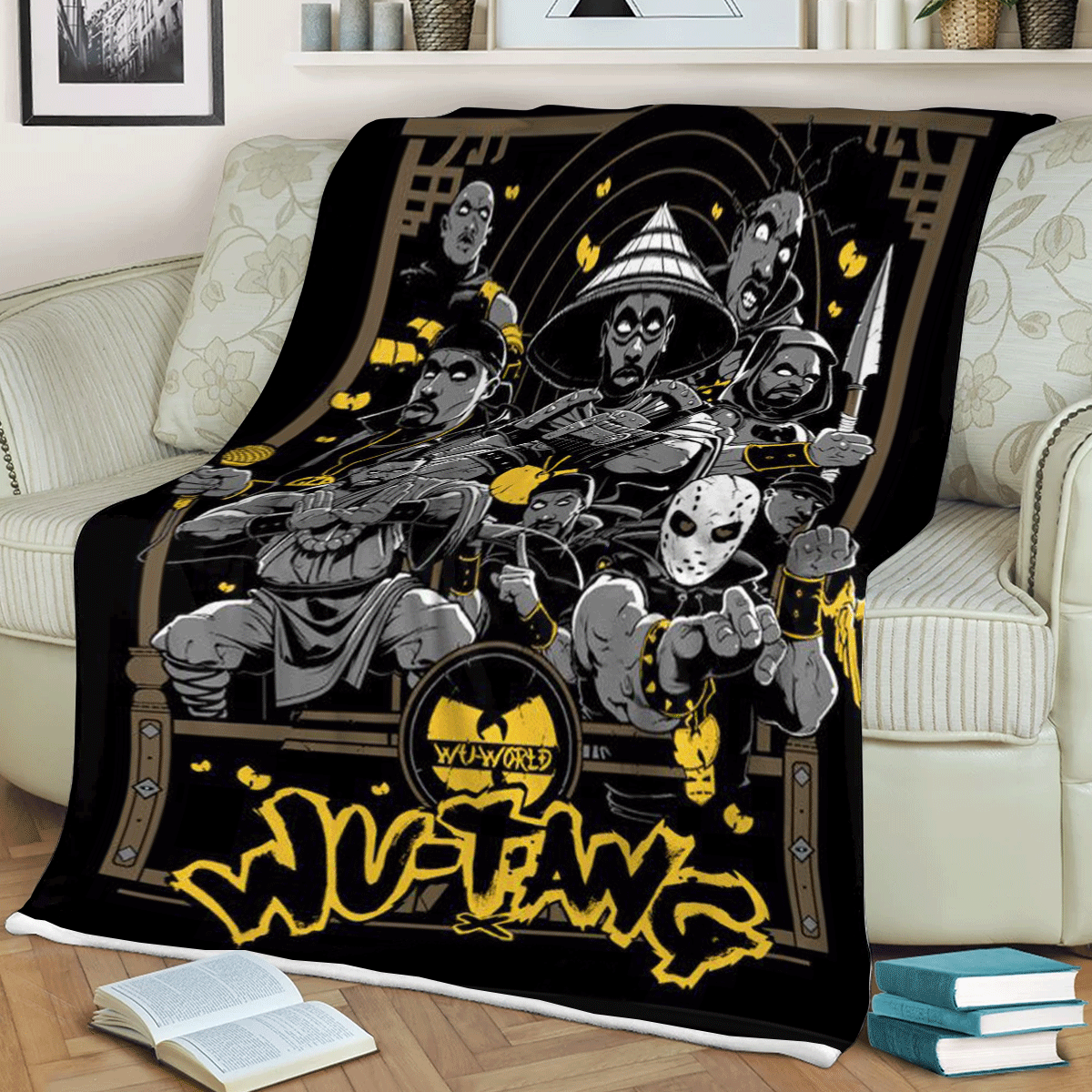 Wu tang Clan Band Hip Hop 123 Gift Fan Comfy Sofa Throw Blanket Gift ...