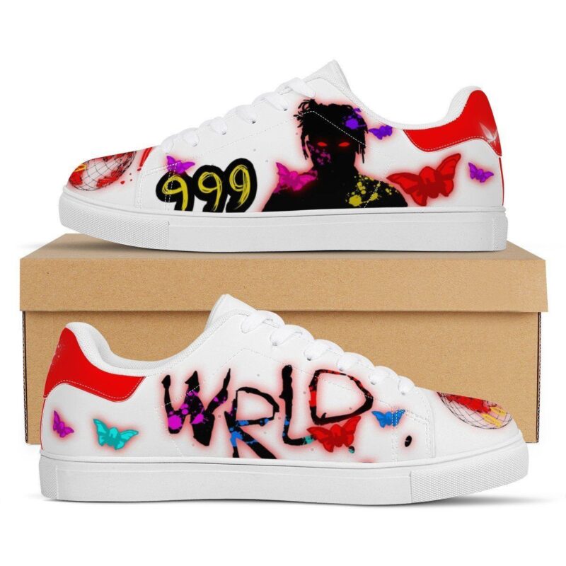 XXXTentacion And Juice Wrld Low Top Leather Skate Shoes