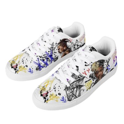 XXXTentacion Low Top Leather Skate Shoes Tennis Shoes Sneaker For Fans 3 3