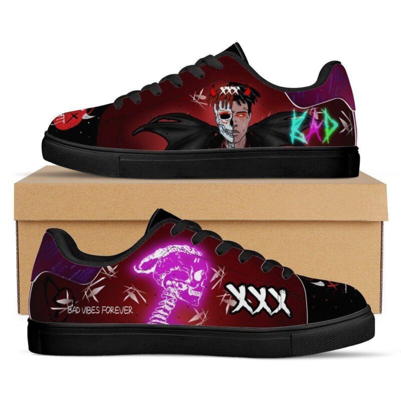 XXXTentacion Low Top Leather Skate Shoes