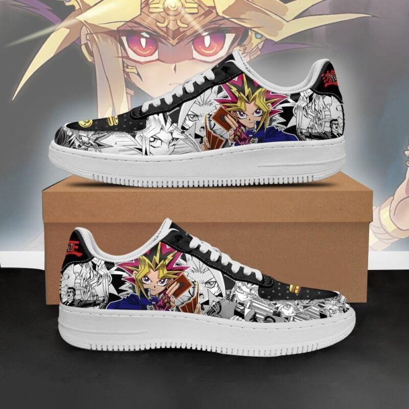 Yugioh Shoes Seto Kaiba Sneakers Yu Gi Oh Anime Shoes Air Force 1 Sneakers