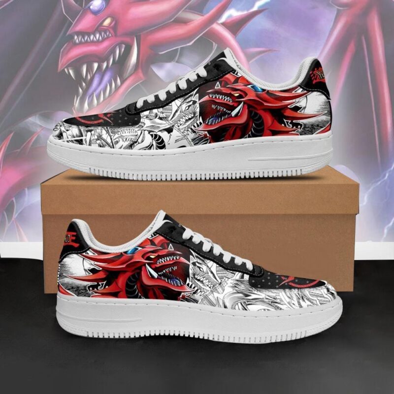 Yugioh Shoes Slifer The Sky Dragon Sneakers Yu Gi Oh Anime Shoes Air Force 1 Sneakers