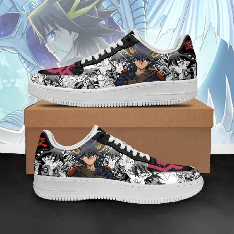 Yugioh Shoes Yusei Fudo Sneakers Yu Gi Oh Anime Shoes Air Force 1 Sneakers