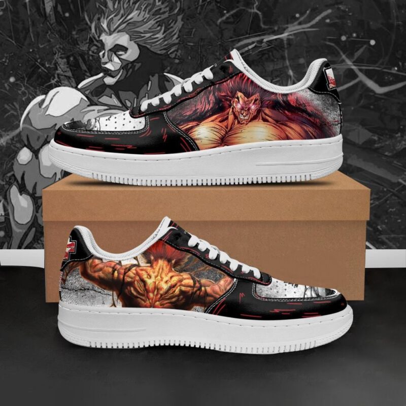 Yujiro Hanma Sneakers Baki Custom Anime Shoes Air Force 1 Sneakers