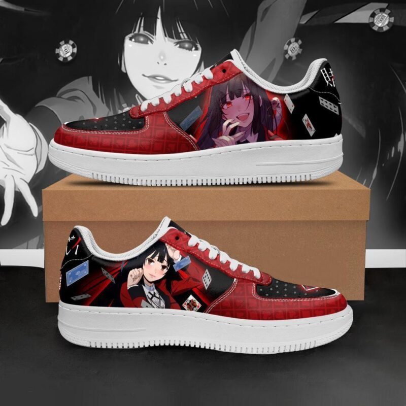 Yumeko Jabami Sneakers Kakegurui Anime Shoes Air Force 1 Sneakers