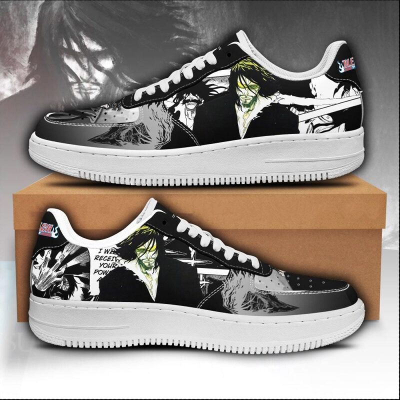 Zangetsu Sneakers Bleach Anime Shoes Fan Gift Idea Air Force 1 Sneakers