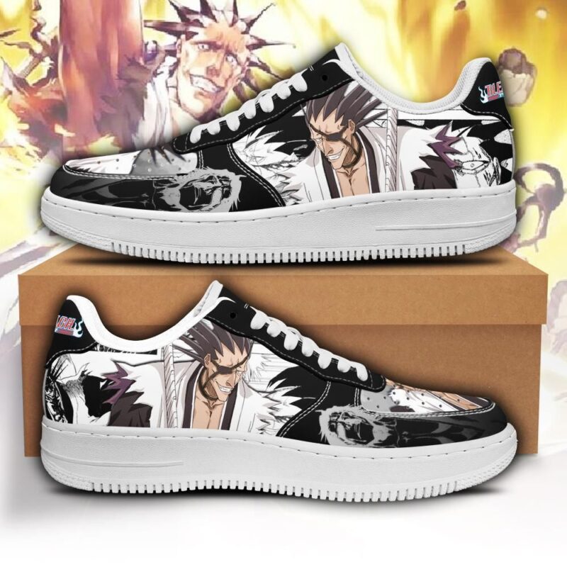 Zaraki Kenpachi Sneakers Bleach Anime Shoes Fan Gift Idea Air Force 1 Sneakers