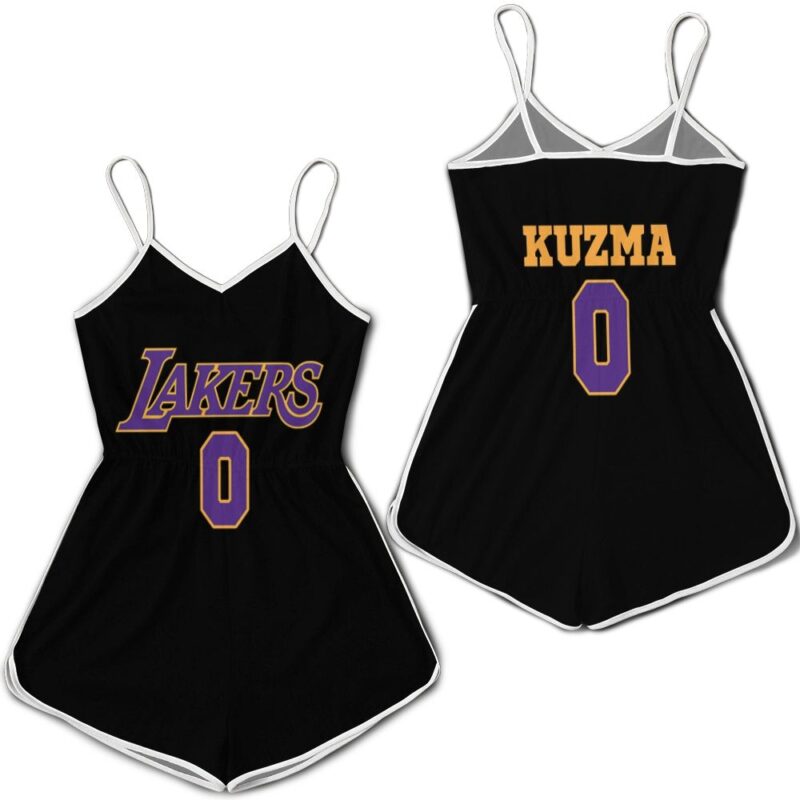 0 Kyle Kuzma Lakers Jersey Inspired Style Romper RJ04627