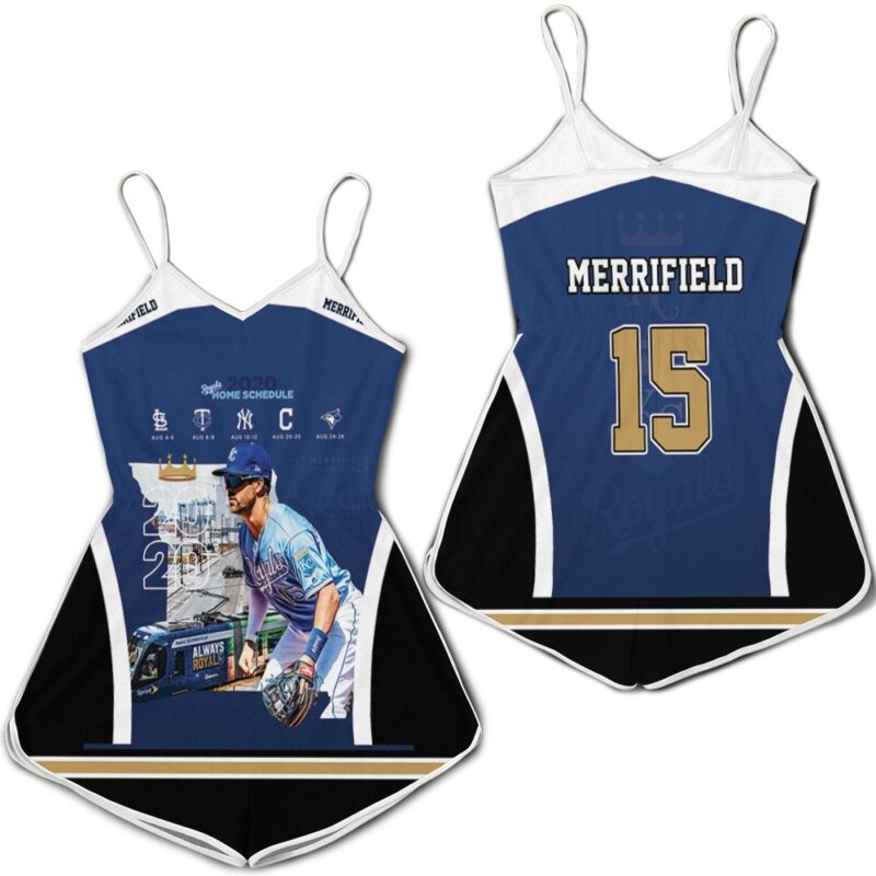 15 Whit Merrifield Kansas City Royals 2021 Romper RJ01654