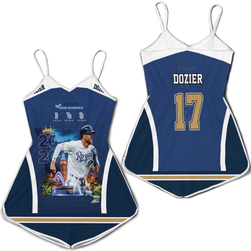 17 Hunter Dozier Kansas City Royals 2021 Romper RJ01768