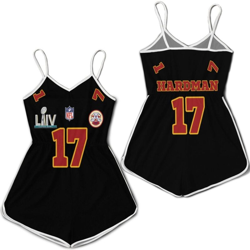 17 Mecole Hardmanl Kannas City 1 Jersey Inspired Style Romper RJ04621
