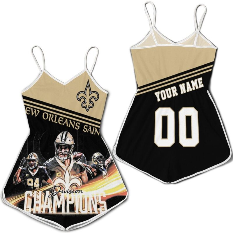 2020 NFL Season New Orleans Saints Best Team Great Players NFC South Division Champions Personalized Romper RJ03513