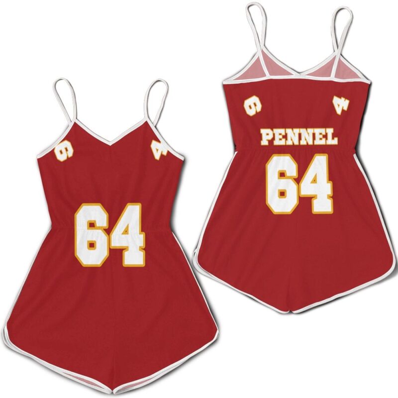 64 Mike Pennel Kannas City Jersey Inspired Style Romper RJ04616