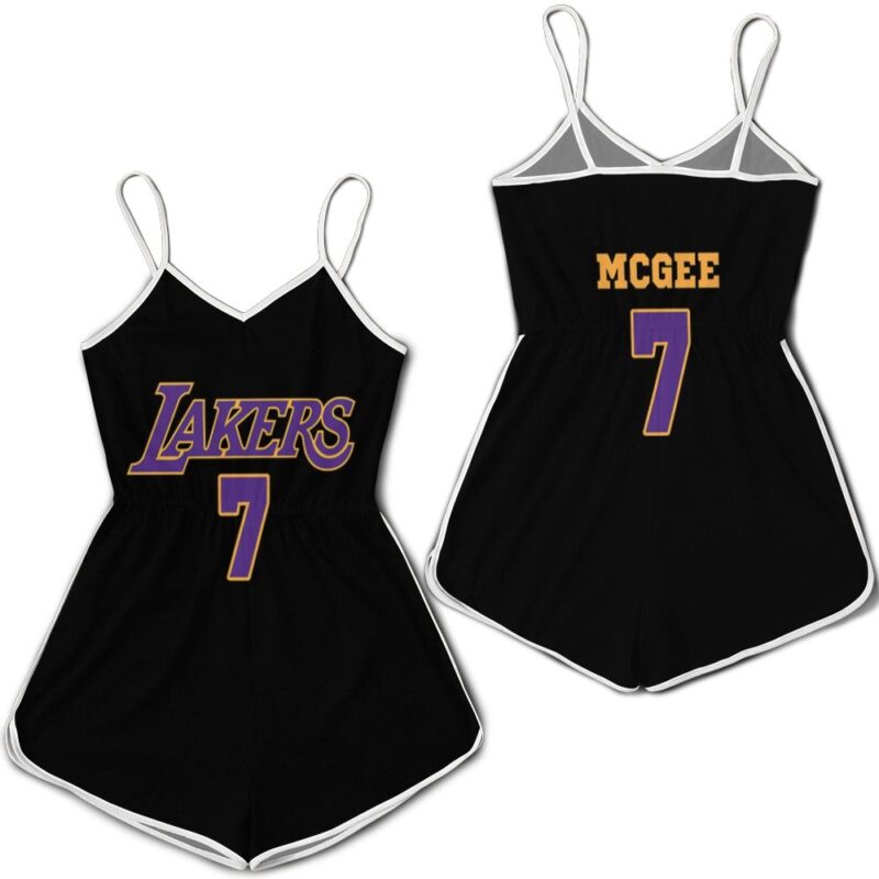 7 Javale Mcgee Lakers Jersey Inspired Style Romper RJ04607