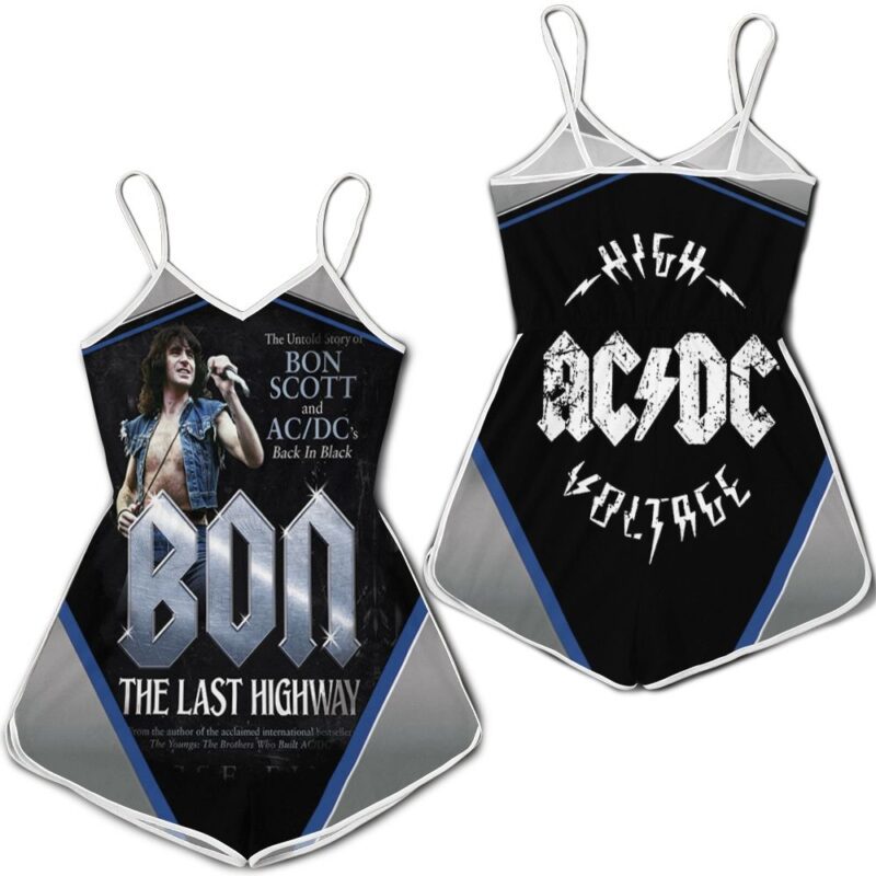 ACDC Bon Scott Bon The Last Highway Romper RJ04919