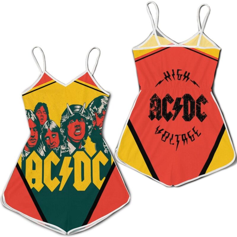 ACDC Demon Red Yellow Romper RJ04672
