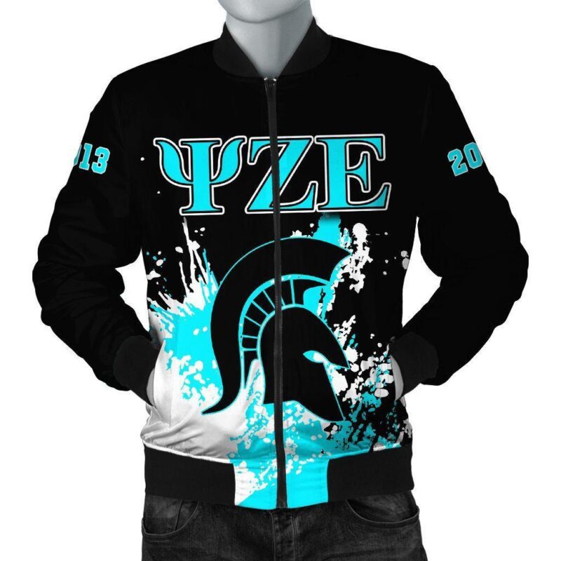 Africa Zone Jacket - Psi Zeta Epsilon Bomber Jacket - Spaint Style J8 BJ02631