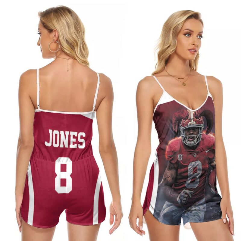 Alabama Crimson Tide Julio Jones 2 Great Player Football team Gift For Alabama Fans Jones Lovers 1 V-neck Romper Jumpsuit RJ00897