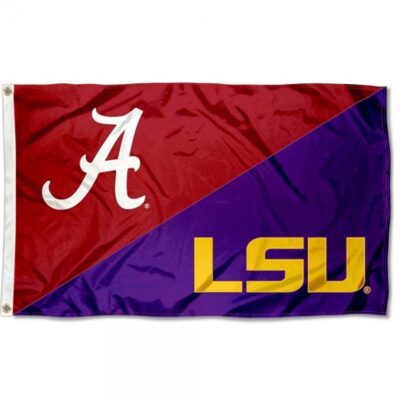 Alabama vs LSU House Divided 3x5ft Wall Flag Banner Flag Outdoor Flag BF335