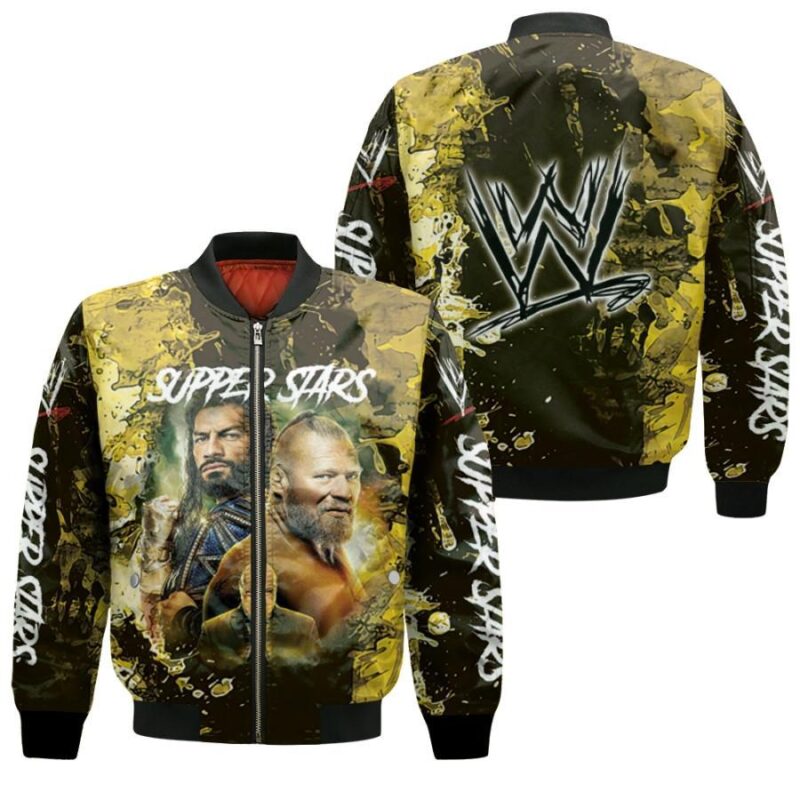 All stars Super Stars Championship WWE Legends Black Gift For WWE Fans Bomber Jacket BJ04216