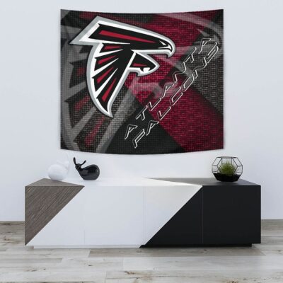American Football Team Tapestry Atlanta Falcons Cool Steel Shadow Tapestry Wall Hanging 1