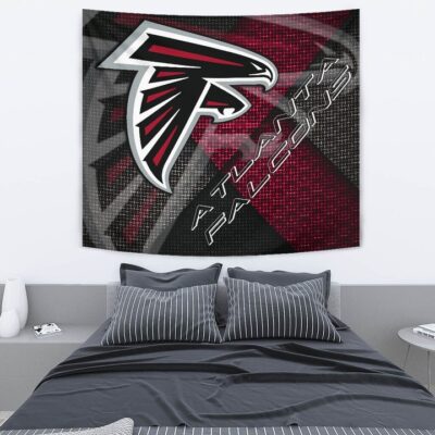 American Football Team Tapestry Atlanta Falcons Cool Steel Shadow Tapestry Wall Hanging 2