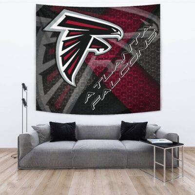 American Football Team Tapestry Atlanta Falcons Cool Steel Shadow Tapestry Wall Hanging 3