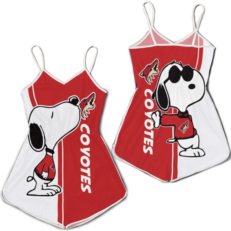 Arizona Coyotes Snoopy Lover 3D Printed Romper RJ03109