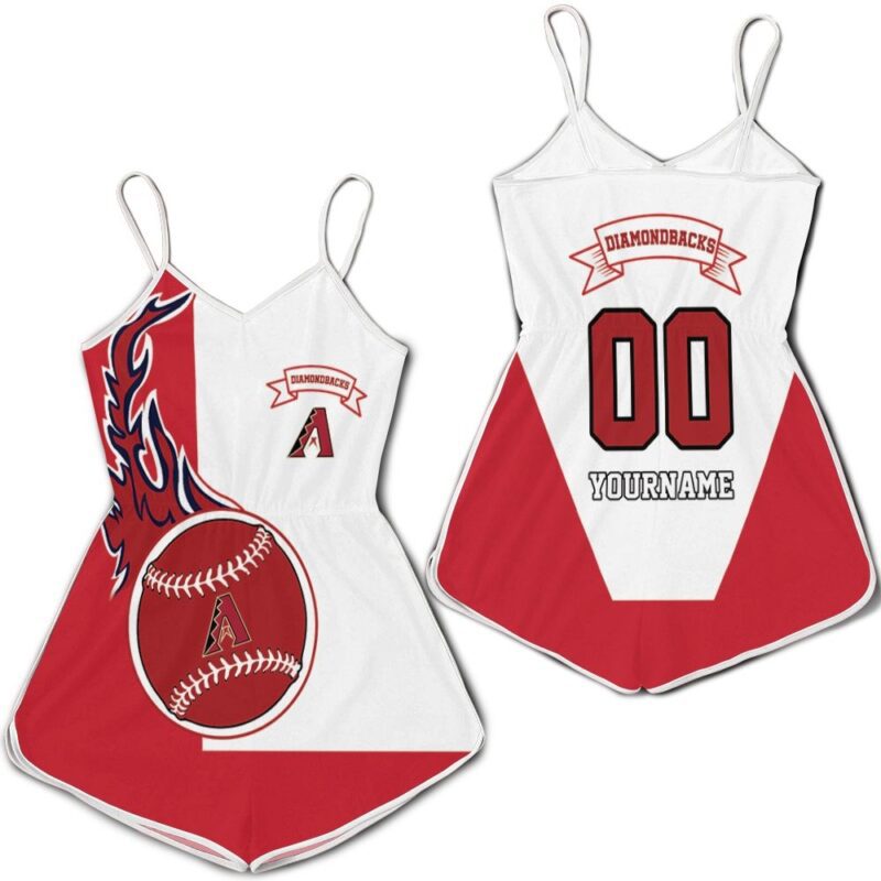 Arizona Diamondbacks 3d Personalized Romper RJ02404