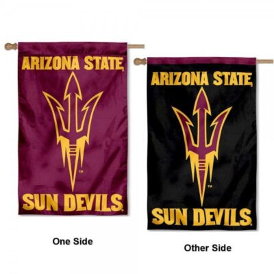 Arizona State University Double Logo House Flag H0165