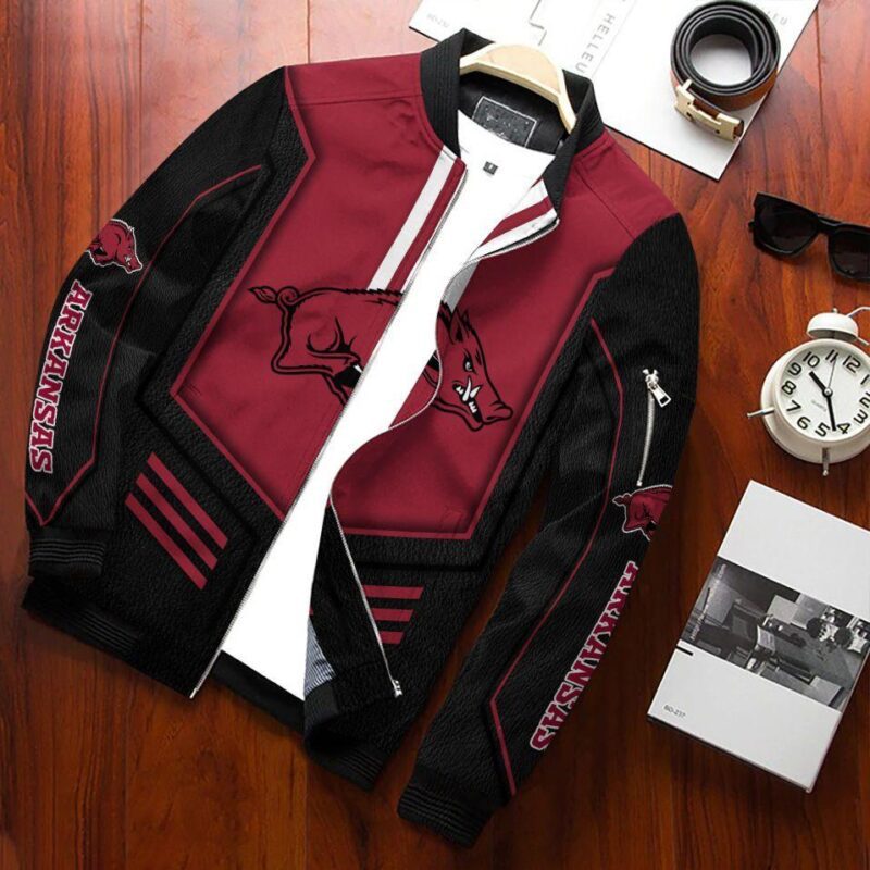 Arkansas Razorbacks Bomber Jacket 473 Sport Hot Trending Hot Choice Design Beautiful BJ02406