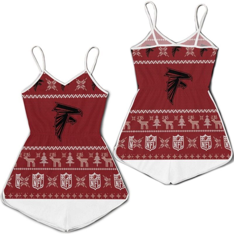 Atlanta Falcons NFL Ugly Sweatshirt Christmas 3D Romper RJ03356