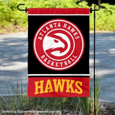 Atlanta Hawks Black Double Sided Garden Flag GF00960