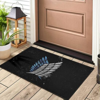 Attack On Titan Anime Door Mat Blink Wings Of Freedom Symbol Galaxy Door Mat Welcome Mat 2