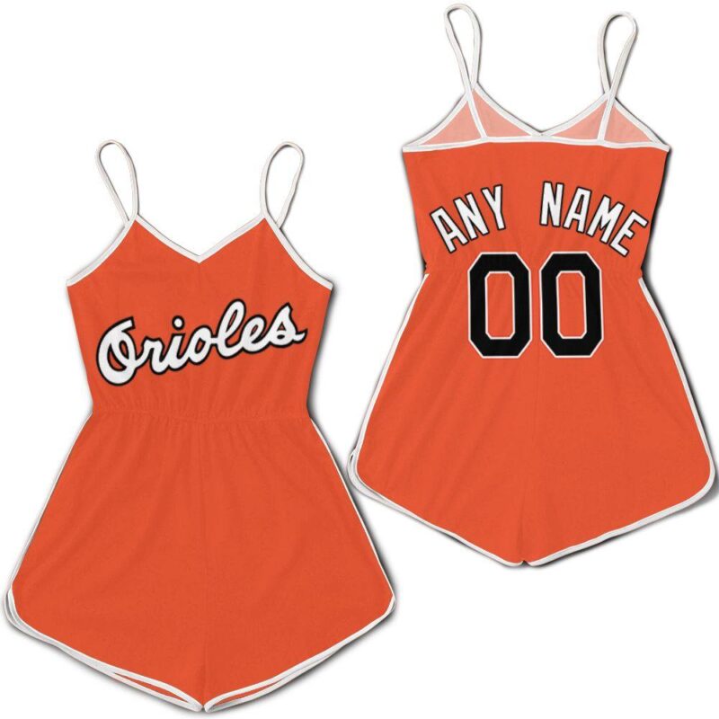 Baltimore Orioles MLB Baseball Team 1988 Cooperstown Collection Mesh Orange 2019 Custom Gift For Baltimore Fans Romper Jumpsuit RJ00512