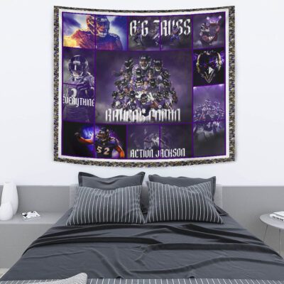 Baltimore Players Ravens Tapestry American Football Car Accessories Custom For Fans 2 Baltimore Players Ravens Tapestry American Football Car Accessories Custom For Fans 2