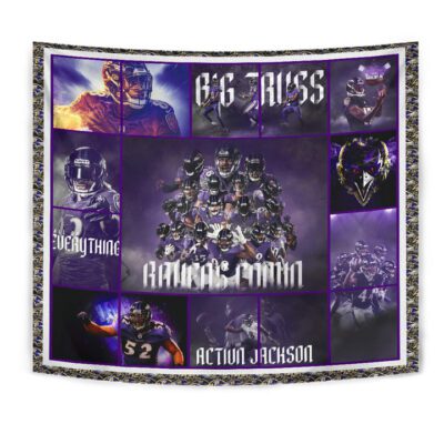 Baltimore Players Ravens Tapestry American Football Car Accessories Custom For Fans