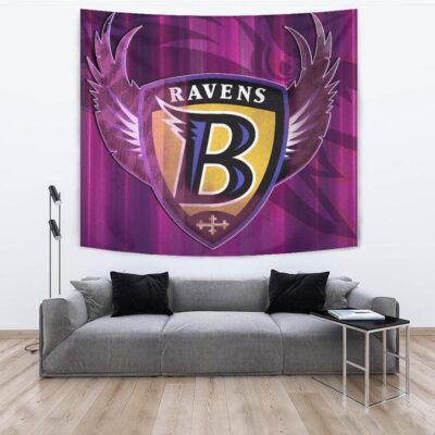 Baltimore Ravens American Football Team Tapestry Minimal Raven Head Underground B Wings Metal Purple Tapestry Wall Hanging 3 Baltimore Ravens American Football Team Tapestry Minimal Raven Head Underground B Wings Metal Purple Tapestry Wall Hanging 3