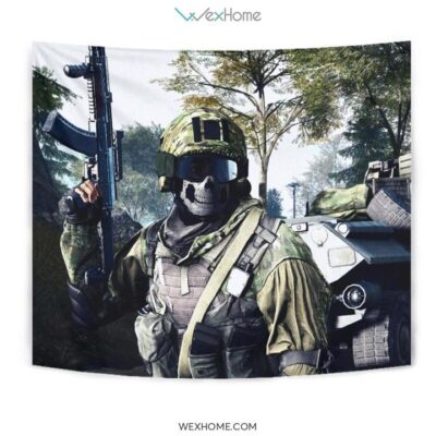 Battlefield 4 Tapestry For Gamer Fan Gift