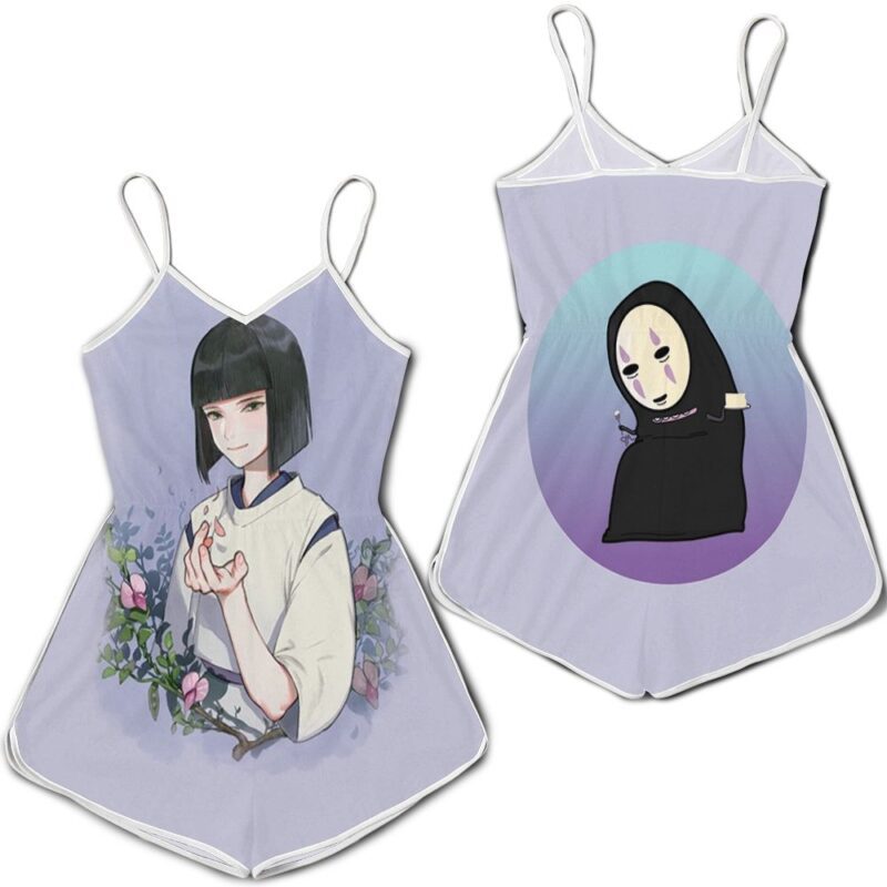 Beautiful Nigihayami Kohaku Nushi Flower Spirited Away Ghibli Studio Anime Fan 1 Romper RJ01878