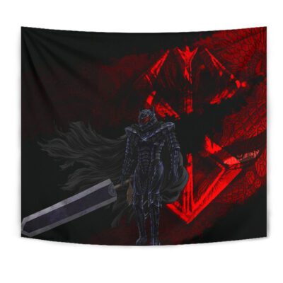 Berserk Anime Tapestry - Guts Full Armor Armadura Manga Scene Tapestry Wall Hanging