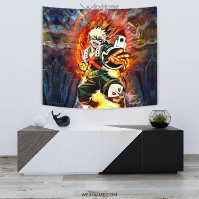Blazing Bakugo Wall Anime Tapestry 2 Blazing Bakugo Wall Anime Tapestry 2