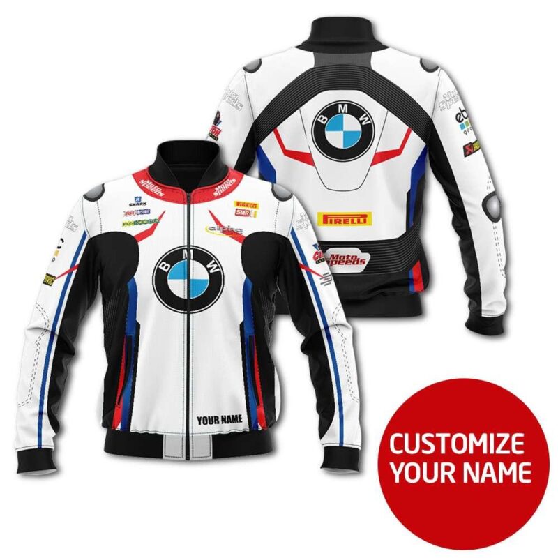 Bmw Auto Racing Team Costume 3D Personalized Design Gift With Custom Name For Bmw Fans Bomber Jacket BJ04011