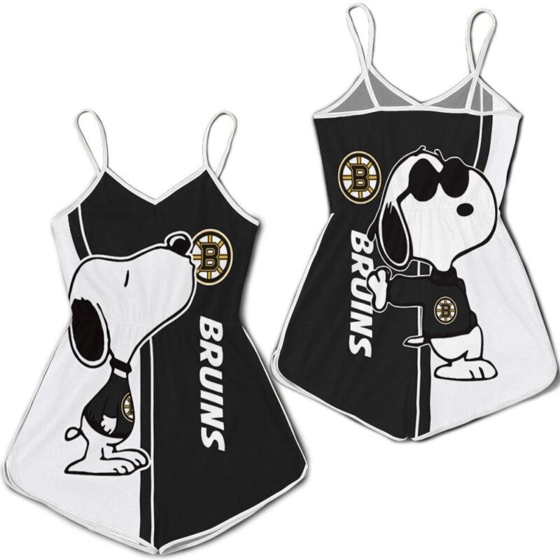 Boston Bruins Snoopy Lover 3D Printed Romper RJ05581