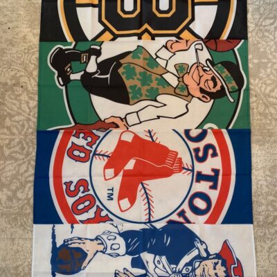Boston New England Sports Logo Flag Red Sox Celtics Patriots Bruins Banner BF95