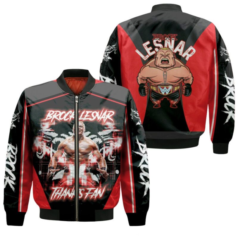 Brock Lesnar Thanks Fan The Best Professional Wrestler Black Gift For Brock Lesnar Fans Bomber Jacket BJ04080