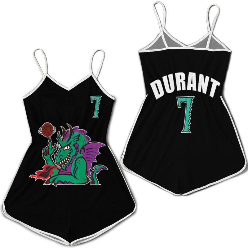 Brooklyn Nets Kevin Durant 7 2020 Nba Black Jersey Romper RJ01693