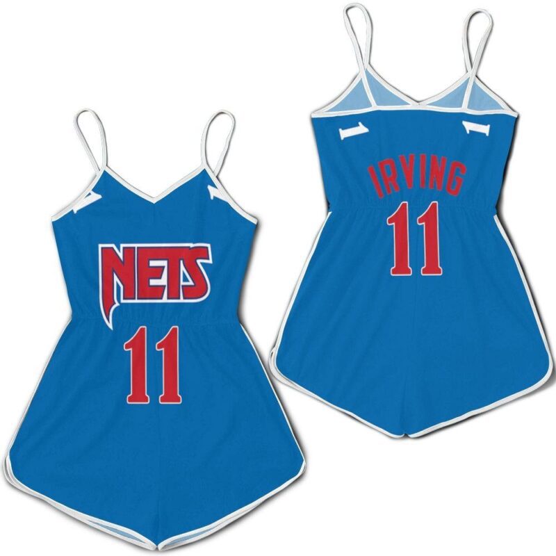 Brooklyn Nets Kyrie Irving 11 2020 Nba Blue Jersey Romper RJ01999