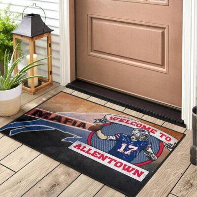 Buffalo Bills American Football Team Door Mat Welcome To Allentown Player 17 Mafia Door Mat Welcome Mat 2