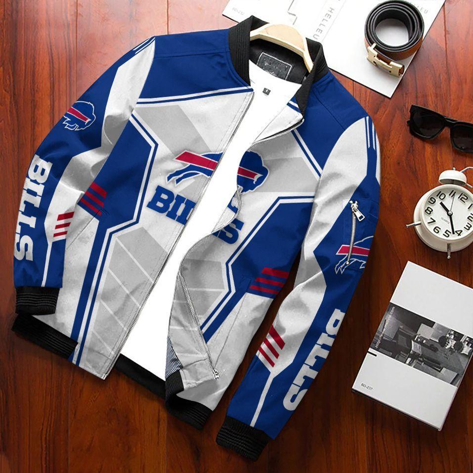 Buffalo Bills Afc East 2020 Stefon Diggs Fleece Bomber Jacket